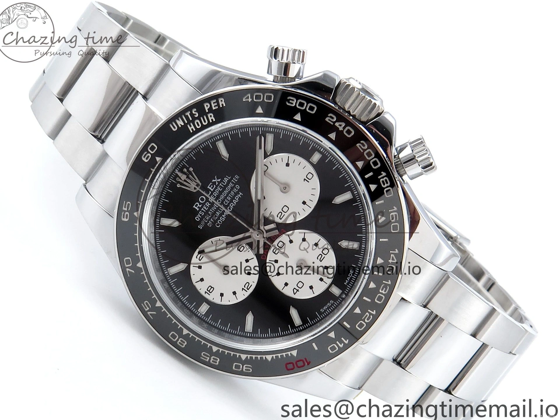 0209 EyeCatching Daytona 126529 QF 1:1 Best Edition Black Dial Steel 904L on SS Bracelet V8 QF 652